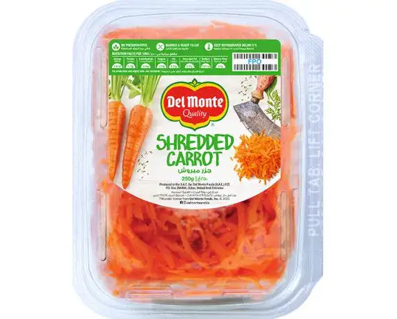 Del Monte Shredded Peeled Carrot 250g  